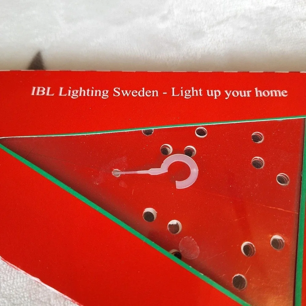 IBL Sweden Christmas Lighting Red Paper Star Adventsstjarna 15 W Sealed